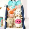 Venta al por mayor de fábrica mascota maíz terciopelo resistente a las mordeduras molares felpa auto-hi oso de peluche perro gato juguete sonoro suministros