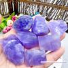 Pedra Difusora de Pedra Bruta de Cristal, Pó de Pedra para Aromaterapia, Branco, Roxo, Amarelo, Verde Decoração de Planta em Vaso com Cristal de Fluorita