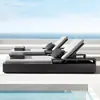 Sofá de Exterior de Alta Gama para Jardim de Villa, Pátio, Hotel, Piscina, Lazer, Impermeável, à Prova de Sol, Sofá Combinado de Liga de Alumínio