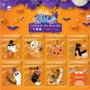 Nueva bolsa de galletas de Halloween de Amazon fiesta de calabaza Fantasma copo de nieve crujiente embalaje de dulces horneado bolsa autoadhesiva
