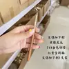 Pincel Detalle Cola de Lobo Amarilla para Sombra de Ojos, Pincel Detalle para Párpado Inferior e Iluminación, Pincel Detalle Cónico Afilado Cabeza Plana, Pelo Animal