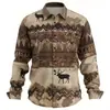 2026 Nueva Camisa Casual Transfronteriza para Hombre con Bloques de Color y Manga Larga Moda Masculina para Primavera y Otoño