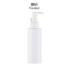 Botella Cilíndrica Transparente en Stock para Bomba de Aceite Esencial, Botella Dispensadora Cosmética, Plástico de 200 ml, Botella con Bomba de Loción de 100 ml