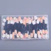 Caja de 100/200 Piezas/Pincel Desechable para Sombras de Ojos Doble Punta Esponja de Látex Herramienta de Maquillaje para Manicura Mezcla de Ojos
