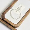 Colar de Pérolas de Água Doce Pequenas Barroco Temperamento Feminino Influenciador Moda Corrente de Clavícula de Pérola Irregular Feminino