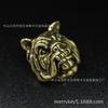 Bulldog de Cobre Bulldog Bolso de Cuero Hebilla Decorativa Hebilla Decorativa de Cuero Billetera de Celebridad de Internet en Vivo Hebilla Creativa Retro