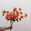 Crisantemos artificiales de color macarrón y flores de loto de rama alta para arreglos florales de sala de estar de casa de huéspedes y decoraciones de boda, disponibles para entrega de una sola pieza