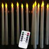 Velas Electrónicas LED de Tallo Largo Transfronterizas, Velas de Decoración de Escena, Set de Luces con Control Remoto para Boda Fiesta Restaurante en Stock