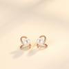 Pendientes de Perla Elegantes de Plata S925 Coreana Elaine Pendientes de Diamante Amor Diseño de Nicho Pendientes Versátiles para Mujer
