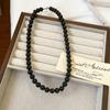 Fever Collar de Perlas Negras del Mismo Estilo para Mujer 2025 Nuevo Popular de Alta Gama Cadena de Clavícula Lujo Ligero Cadena de Cuello Personalizada