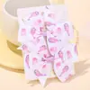 Set de Pinzas para el Cabello de Pelo de Pony Arcoíris Estampado Europeo y Americano Lazo de Cola de Pez Acanalado Pinza para Cabello de Bebé Accesorios para la Cabeza de Niños 3055