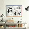 Ímã de Geladeira Dopamina Bauhaus Aço Inoxidável Magnético DIY Pintura Decorativa Parede de Fotos Criativa Sala de Estar Quarto Pintura de Parede