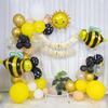 Set de Arco de Abeja Paquete Temático de Dibujos Animados Arreglo de Fiesta de Cumpleaños con Globos Arreglo de Cumpleaños de Bebé con Globos Accesorios