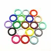 Argola de Mola de Liga de Zinco Pintada, Fivela Redonda Pequena para Bolsas, Anel Aberto para Joias, Argola de Mola Pintada com Spray Colorido, Fivela para Bonecas