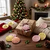 Suministro exclusivo transfronterizo de decoraciones acrílicas para pasteles grabadas con láser con temática navideña, decoraciones de Feliz Navidad
