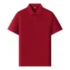Camisas Polo de Verão Customizadas com Manga Curta, 40 Fios de Algodão Mercerizado de Fibra Longa, para Equipe de Gerenciamento e Funcionários da Dji