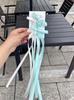 Paquete de 2 ~ Pasador de lazo de estilo ballet francés para el cabello de verano para mujer, clip para flequillo lateral dulce, lazo para el cabello