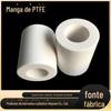 Manga PTFE Branco resistente ao desgaste PTFE tubo PTFE transmissão mecânica acessórios fixos Manga PTFE