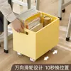 Prateleiras de Armazenamento Multicamadas com Rodas, Estantes de Armazenamento Móveis para Livros, Organização de Livros ao Lado da Mesa do Estudante, Estante de Grande Capacidade