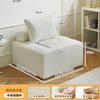 Sofá de bloco de tofu Sala de estar Sofá pequeno Aluguel de quarto Apartamento pequeno Tecnologia Pano Creme Vento Combinação Quadrado Sofá de fileira reta