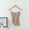 Camisola Irregular para Otoño e Invierno, Body Cepillado Todo en Uno con Almohadilla en el Pecho, Corte Ajustado, Diseño en la Cintura, Ropa Interior de Nicho