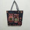 Bolsa de Ombro Único de Lona Retro para Comércio Exterior Atacadista, Bolsa de Praia com Bordado de Padrão Grande Tailandês, Bolsa Transversal Feminina de Grande Capacidade Estilo Étnico