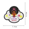 Patch Bordado Dia da Independência Preto Decoração de Roupa Patch Patch Bordado Bebê Preto Computador Insígnia de Menina Pequena