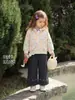 Casaco com capuz jellybaby para meninas, cardigã infantil floral, doce conjunto de outono para bebês meninas