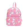 Mochila de merienda para excursiones de niñas de jardín de infantes, estilo pony, estampado moderno, dulce y fresca, gran capacidad, color caramelo