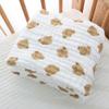 Toalha de banho de gaze de algodão estampada Pumi de seis camadas, algodão lavado, bolha, colcha infantil, abraçando, classe A, absorvente infantil, atacado