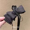 Presilha banana plissada de chifon, presilha vertical, presilha de garra de verão de alta qualidade, presilha para rabo de cavalo na nuca, presilha de cabelo elegante e delicada