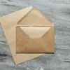 Tarjeta de Papel Kraft Retro 250g Sobre 130g Ins Postal Literario Simple Sobre de Invitación de Negocios