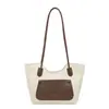 Bolsa tote casual e simples para o dia a dia de mulheres, novo estilo outono 2026, bolsa de ombro e axila de moda trançada de alta qualidade