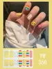 Pegatinas para uñas TE, sin cocción, de moda, finas, arte de uñas de cobertura completa listo para usar, pegatinas de uñas vestibles temu, Sudeste Asiático, Japón, Corea