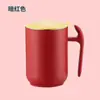 Taza de Acero Inoxidable con Asa Taza de Gran Capacidad con Tapa y Cuchara 304 Taza de Café Creativa Taza de Agua para Mujer Taza de Té Sencilla