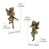 Novo de fábrica vintage bronze flor fada vaso de flores pingente pendurado jardim de fadas decoração pátio terraço decoração