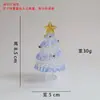 Árbol de Navidad de Vidrio, Árbol de Navidad de Dibujo de Alambre Hecho a Mano en Zibo, Decoración Giratoria Transfronteriza para Regalo, Adorno de Escritorio para Coche