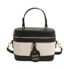Bolsa Pequena Transversal Elegante Estilo Coreano Versátil Nova Coleção Verão 2025 Bolsa de Mão Feminina Estilosa Bolsa Transversal Quadrada