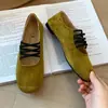 Sapatos Mary Jane Retrô Franceses Femininos 2026 Outono Novo Tira Cruzada Bico Quadrado Sapatilhas Baixas Versáteis Sapatos Individuais