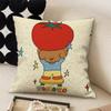 Almohada de Animales Retro Linda, Decoración Linda de Habitación, Mesita de Noche, Almohada de Doble Cara para Sofá de Sala de Estar, Extraíble y Lavable
