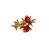 Flor Rojo Antiguo Granada Oro Rosa Aleación Joyería Accesorios Material DIY Hecho a Mano Accesorios para el Cabello Ropa Teléfono Móvil Collar