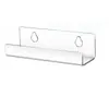 Estante de Vinilos Transfronterizo Montado en Pared Acrílico Transparente Estantería para Libros Infantiles Estante Flotante de Acrílico para Discos con Agujeros