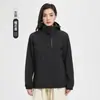 Chaqueta Exterior Camel para Hombre Tres en Uno de Terciopelo Extraíble Gruesa Impermeable para Pareja Traje de Montañismo Otoño e Invierno para Mujer