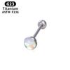 Estilo Europeo y Americano Escama de Pez Brillante Lengua Uña Acero de Titanio Al Por Mayor En Stock Versátil Discoteca Sexy Sirena Anillo de Lengua Piercing Joyería