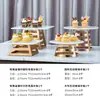 Puesto de Snacks para Buffet de Hotel, Mesa de Exhibición para Pausa de Té con Comida Fría, Plato Dorado para Frutas, Bol para Ensalada, Bol para Platos Fríos, Expositor para Postres