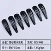 Clip BB negro transfronterizo Amazon clip de gota esmerilado pinza para el pelo de metal accesorios para el cabello accesorios para tocado hecho a mano DIY