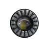 Faro de Motocicleta de una Sola Lente, Directo de Fábrica Luz Blanca y Amarilla Apertura RGB Giratoria Faro Auxiliar de Luz Fuerte para Vehículos Eléctricos