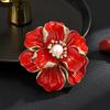 Primavera Nova corte francesa retro tridimensional pérola pérola broche peônia elegante e luxuoso corsage elegante