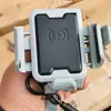 Suporte para Celular com Carregamento Sem Fio e Absorção de Choque para Motocicleta, Navegação, Entrega, Coleta Rápida, Equipamento de Pilotagem