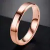 Anel Masculino de Aço Inoxidável Europeu e Americano Novo Estilo Simples com Borda Dupla Chanfrada 6mm, Popular no Japão e Coreia, Joias Atacado que Não Desbotam